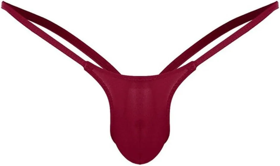 10 Pack Silky Bulge Pouch Briefs for Men Ice silk Low Rise Thong G-String Elephant Nose Sissy Underpants Underwear