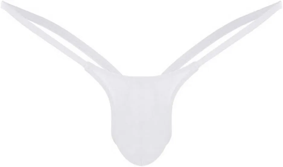 10 Pack Silky Bulge Pouch Briefs for Men Ice silk Low Rise Thong G-String Elephant Nose Sissy Underpants Underwear