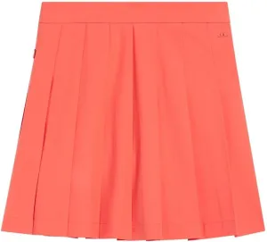2024 J.Lindeberg Women Adina Golf Skirt Hot Coral Medium