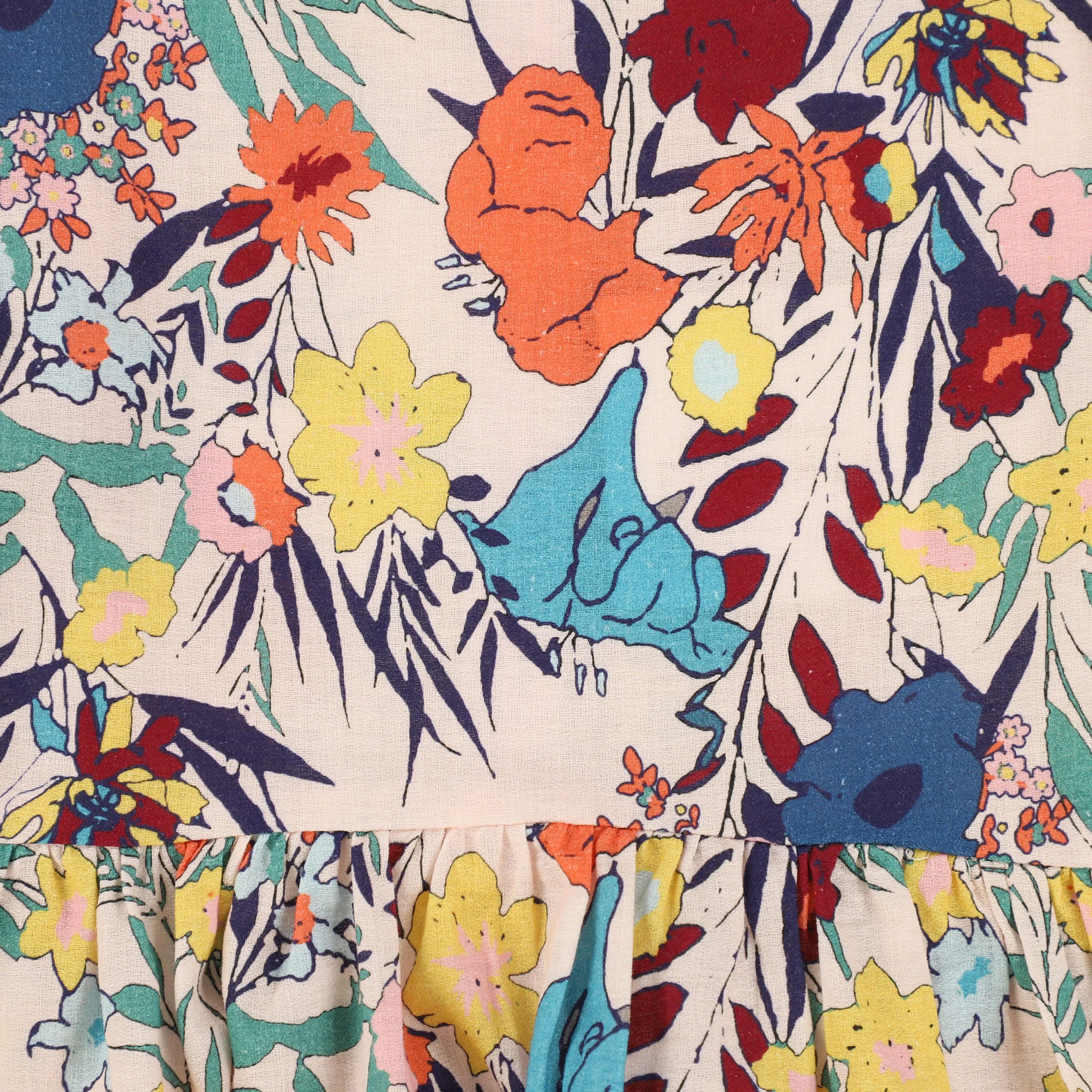 ATELIER PARSMEI BABY PINK FLORAL OVERSIZED DRESS [Final Sale]