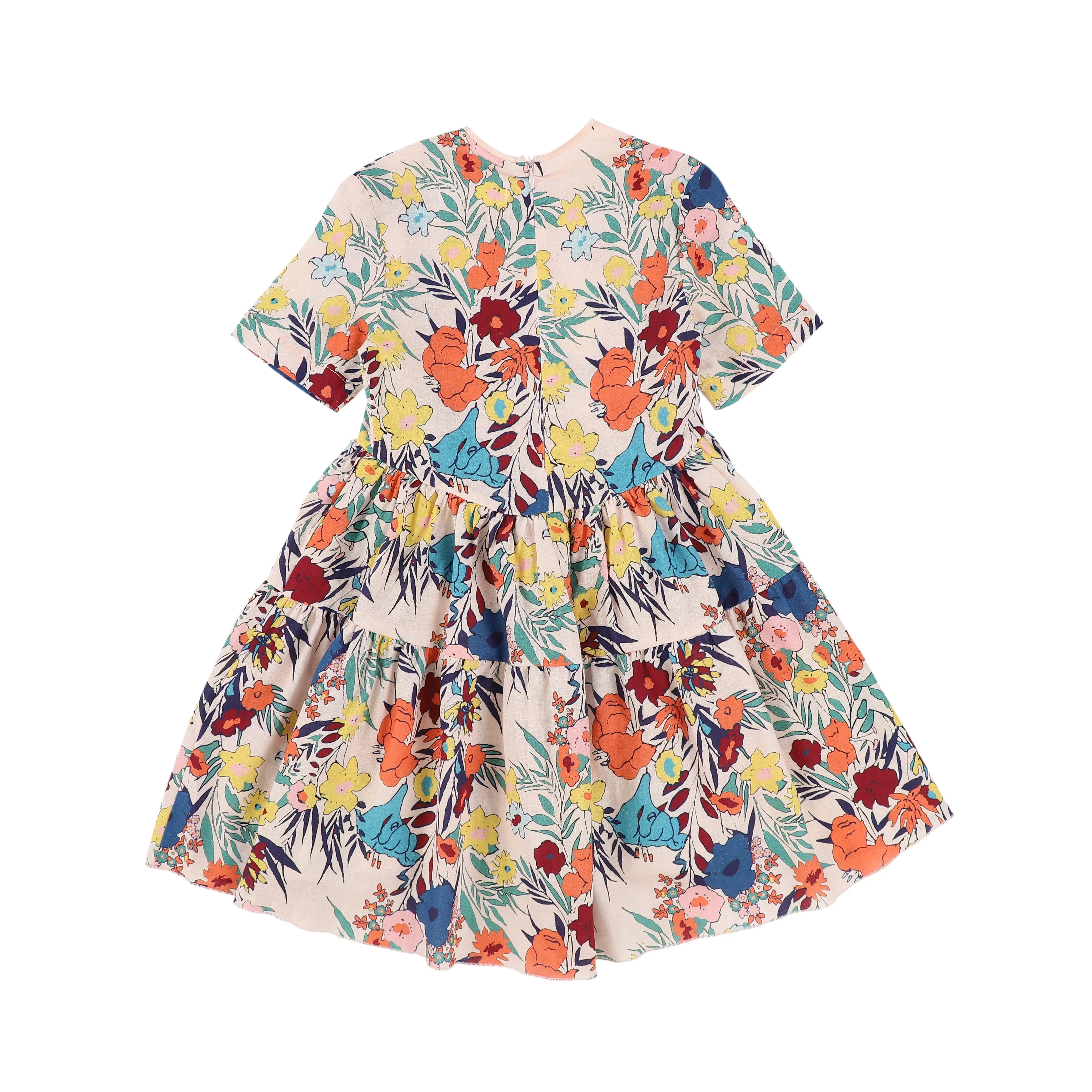 ATELIER PARSMEI BABY PINK FLORAL OVERSIZED DRESS [Final Sale]