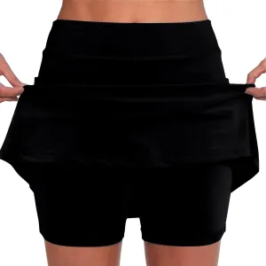 Athletic Skirt with Shorts for Women Golf High Waisted Tennis Skirt Tummy Control Plus Size Skort with Pockets