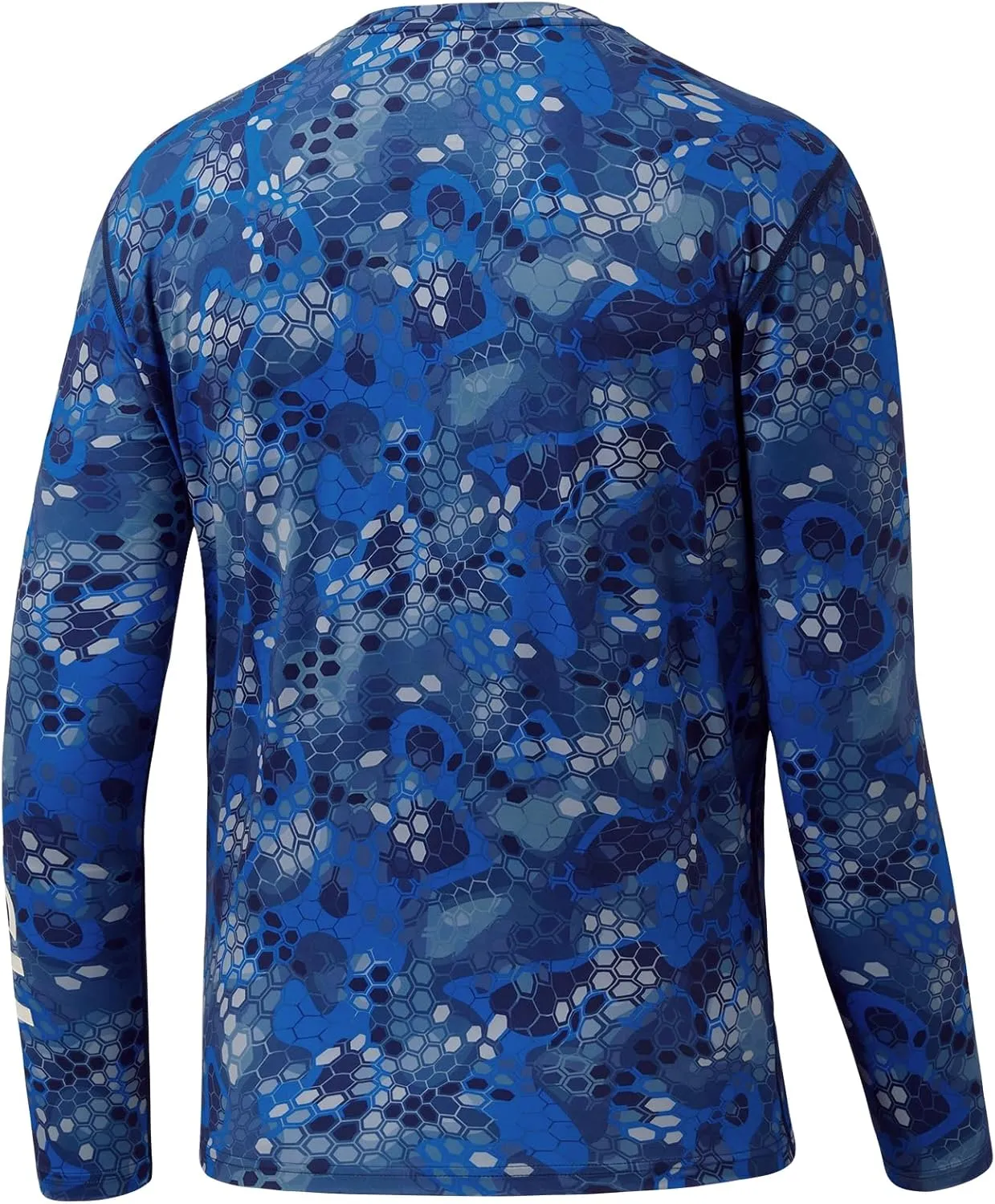 BASSDASH Mens UPF 50  Camo Long Sleeve Shirts Quick Dry Lightweight Performance Shirt for Outdoors Fishing Hiking