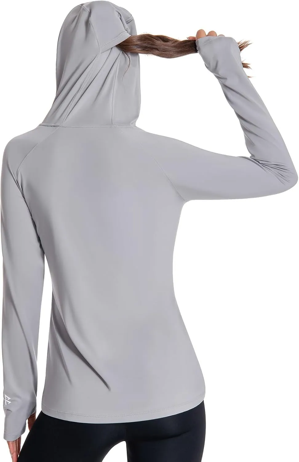 BASSDASH Womens UPF 50  Hiking Fishing Hoodie UV Shirt Long Sleeve Outdoor Activewear Breathable Lightweight Stretch