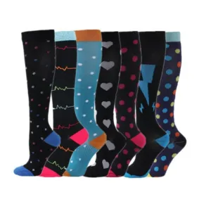 Black Compression Stocking for Women - Anti-Microbial Socks