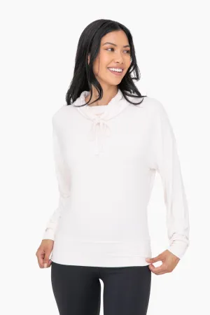 Brushed Cowl Neck Top