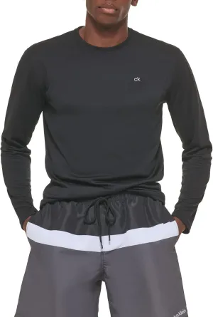 Calvin Klein Men's Standard UPF 40  Long Sleeve Quick Dry Swim Shirt