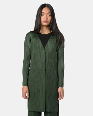 Cardigan Dress in Forest