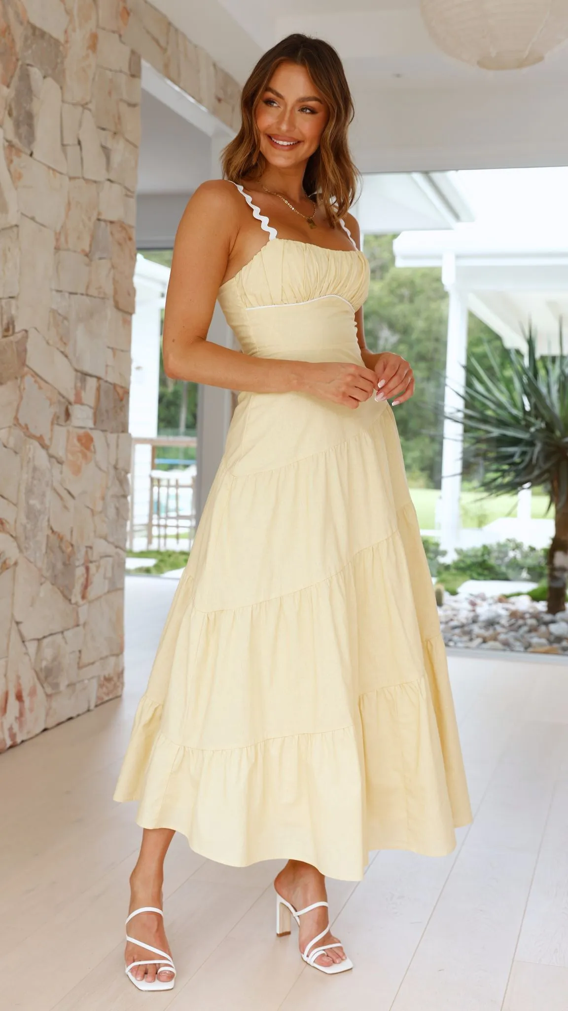 Carlita Maxi Dress - Yellow