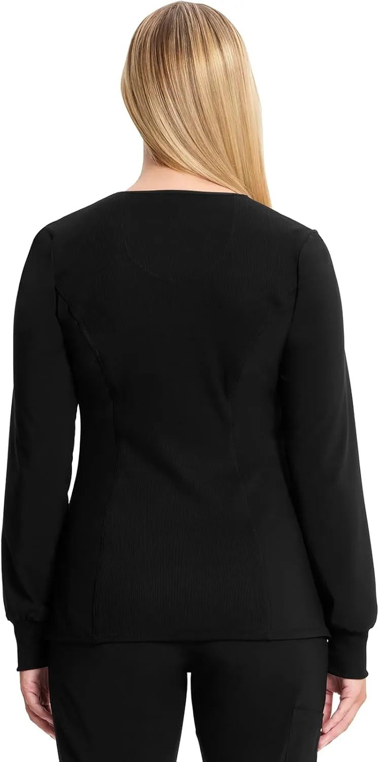 Cherokee Long Sleeve Scrubs for Women, 4-Way Stretch Performance Fabric CK781A