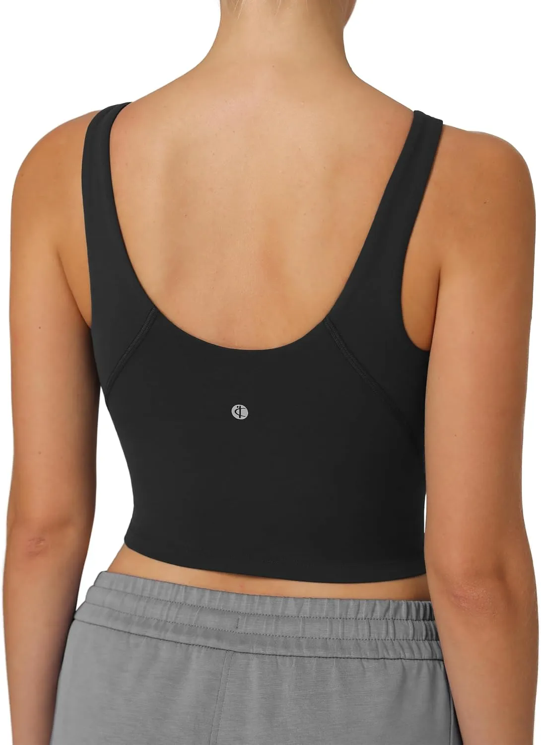 Colorfulkoala Dreamlux Womens Padded Sports Bra High Neck U-Back Yoga Running Workout Athletic Tank Top with Removable Cups