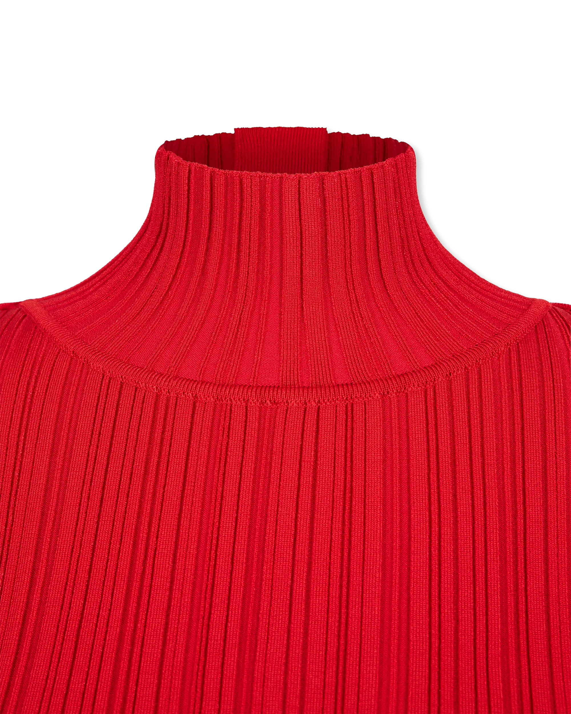 Criss Cross Pleated Knit Maxi Dress