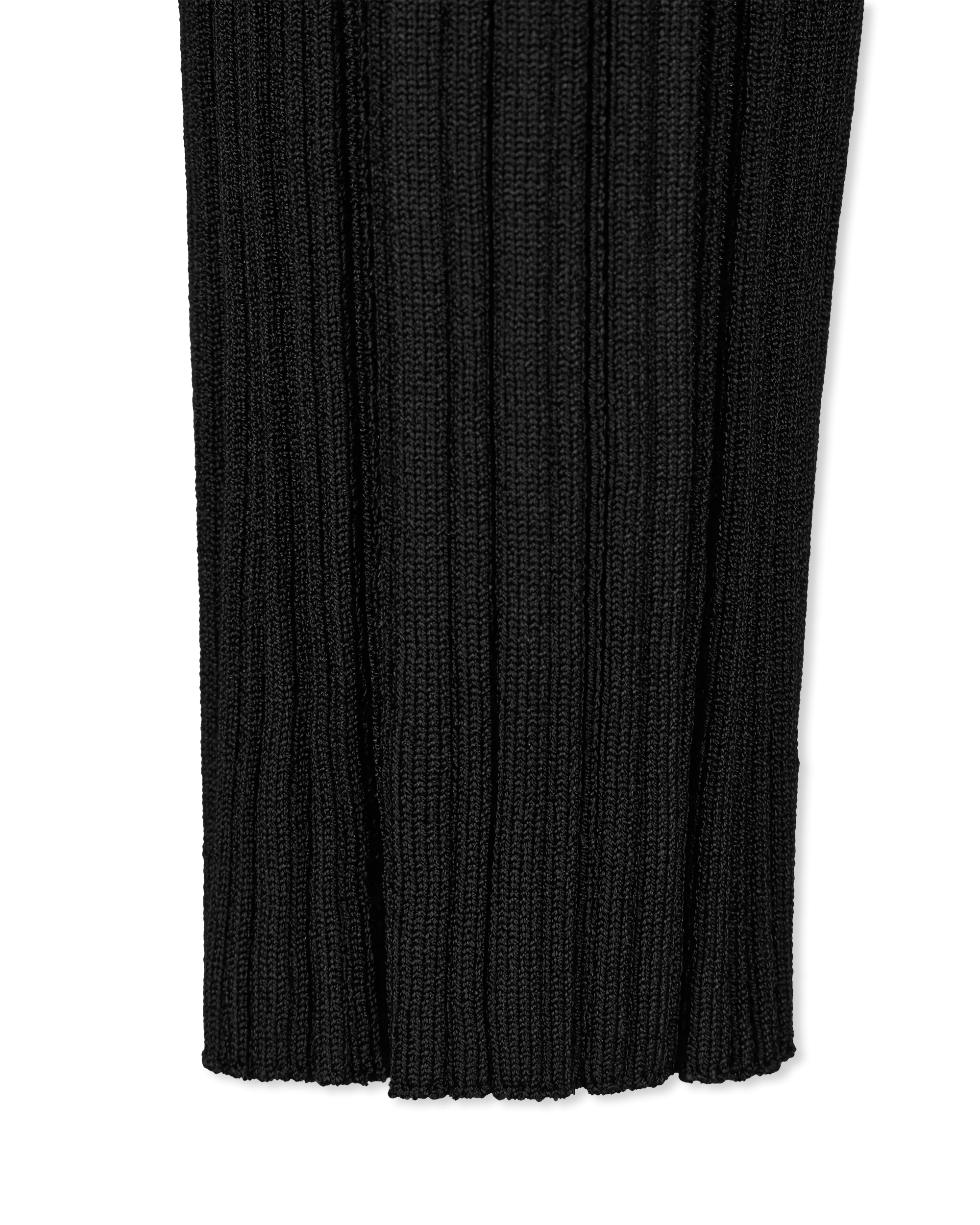 Criss Cross Pleated Knit Maxi Dress
