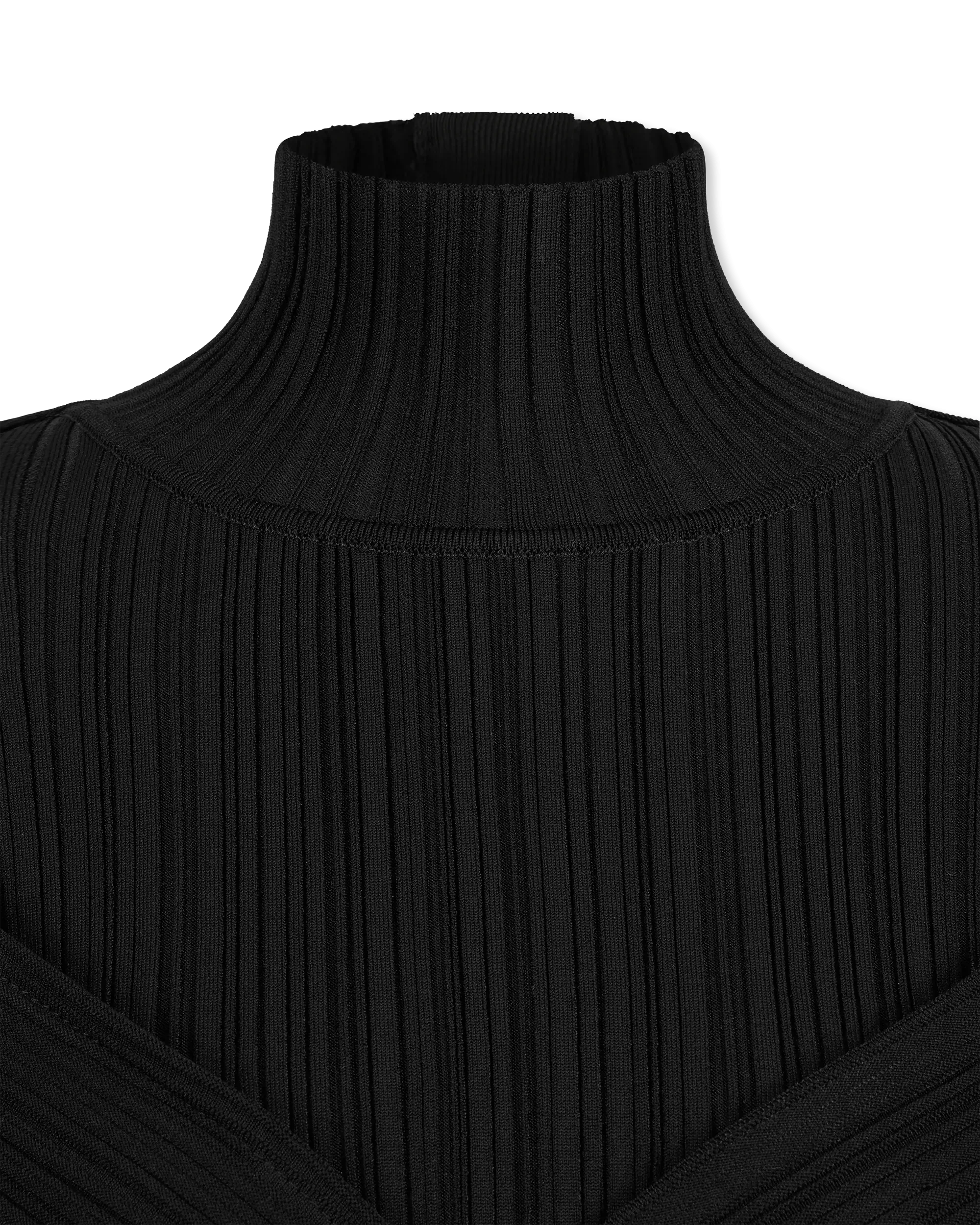 Criss Cross Pleated Knit Maxi Dress