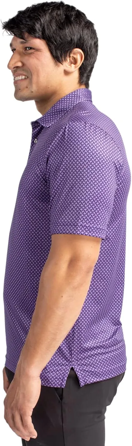 Cutter & Buck Pike Banner Print Stretch Men's Polo