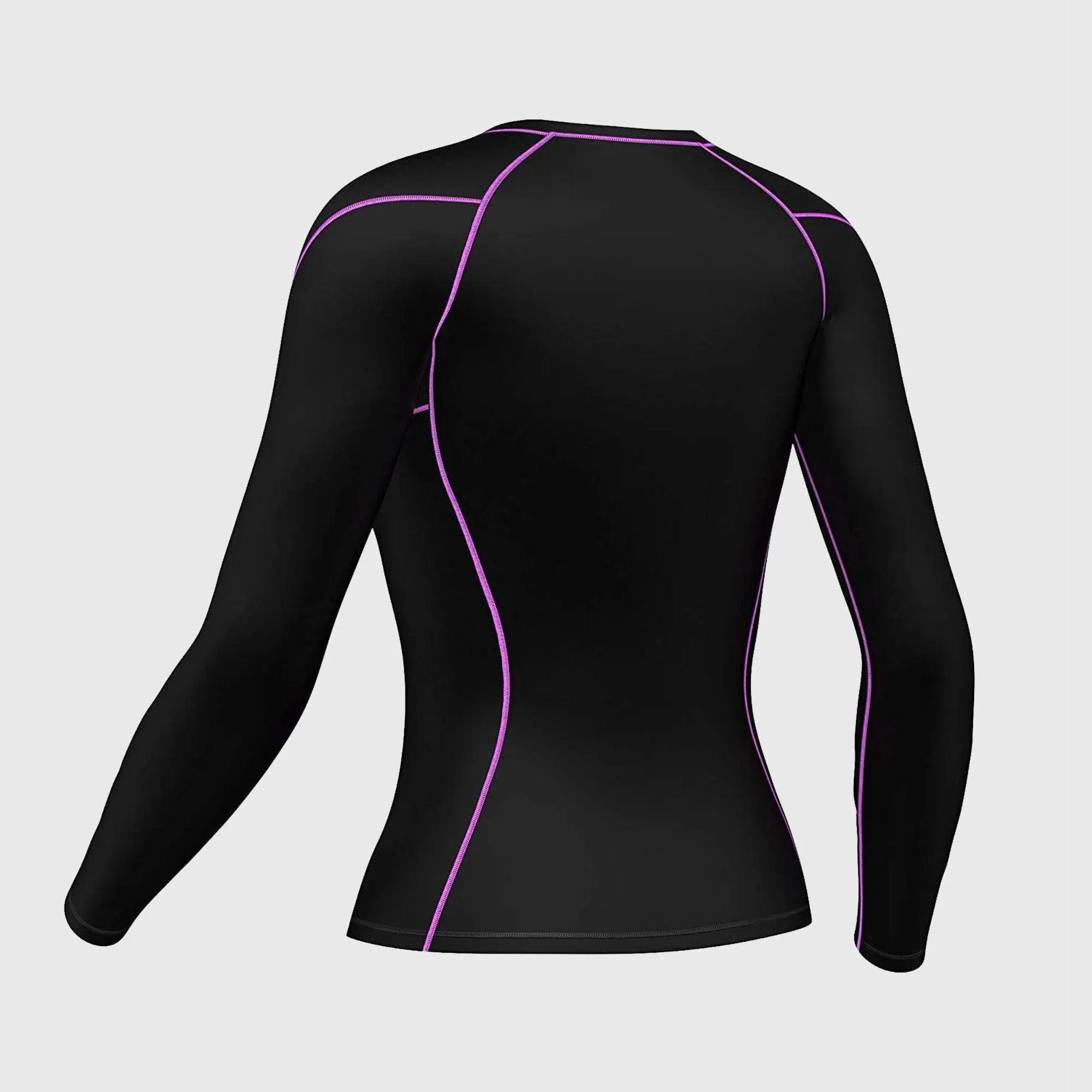 Fdx Monarch Purple Women's Base Layer Long Sleeve Compression Top