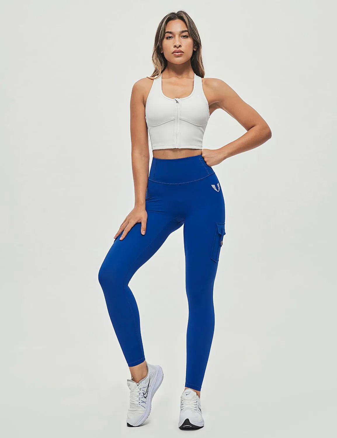 FIRM ABS Women's Active wear Leggings,Cargo Pockets Design, Squat-Proof and Non See-Through Pants for Workout, Yoga, Running