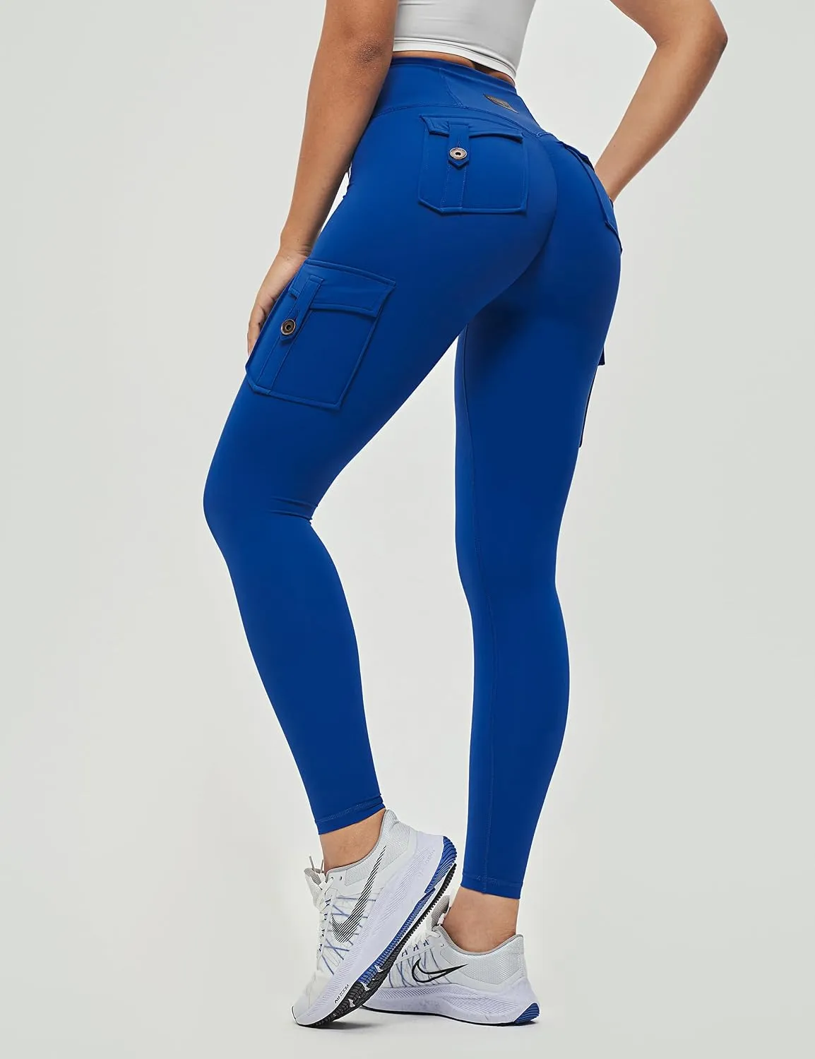 FIRM ABS Women's Active wear Leggings,Cargo Pockets Design, Squat-Proof and Non See-Through Pants for Workout, Yoga, Running