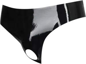 Four Seasons Casual Solid Color Leather Shorts Sexy Soft Men's Sexy Lingerie Underwear Satin Silk