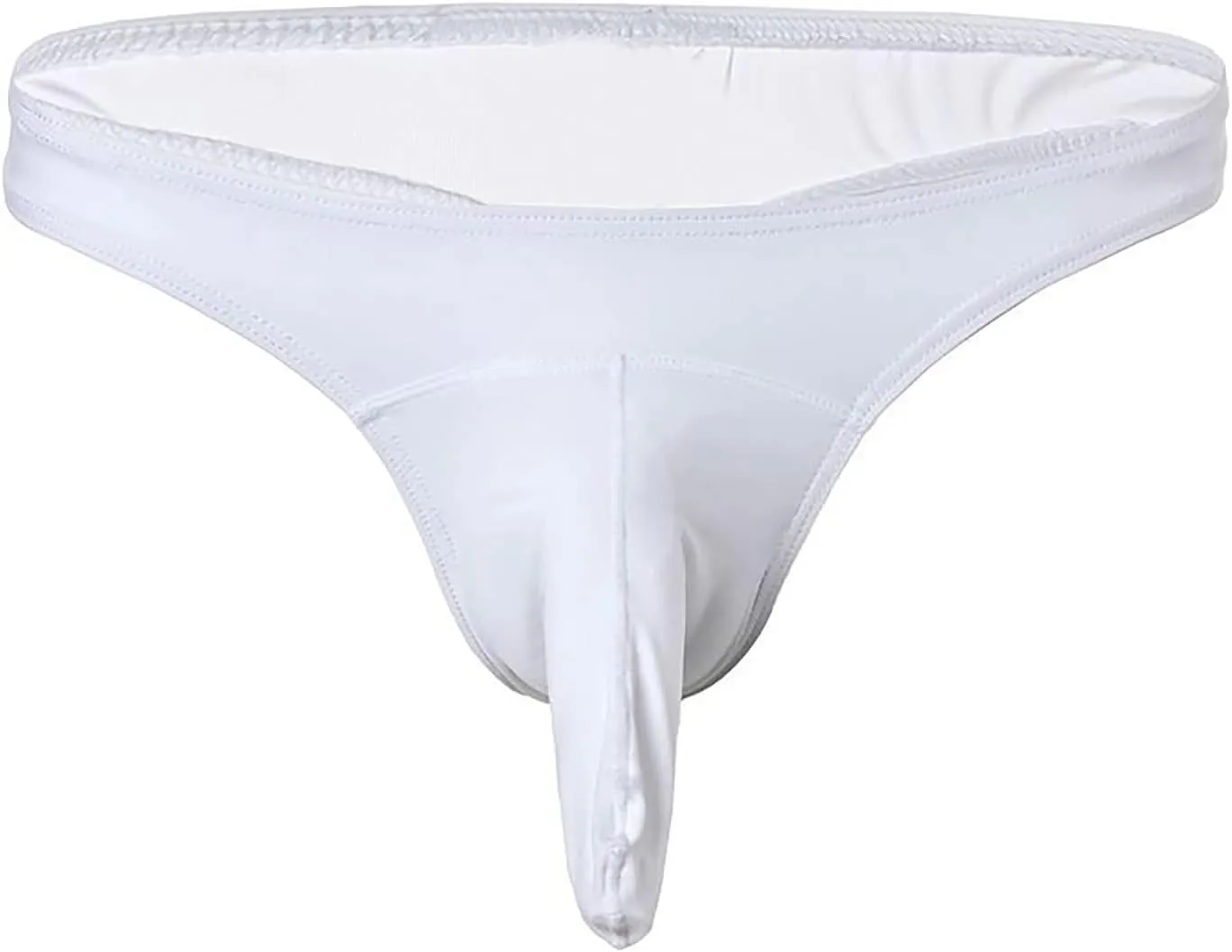 G-String Men's T-Back Briefs Panty Leather Thongs Sexy Bulge Pouch Underwear Naughty Lingerie Erotic Roleplay Trunks