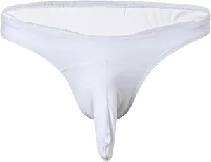 G-String Men's T-Back Briefs Panty Leather Thongs Sexy Bulge Pouch Underwear Naughty Lingerie Erotic Roleplay Trunks