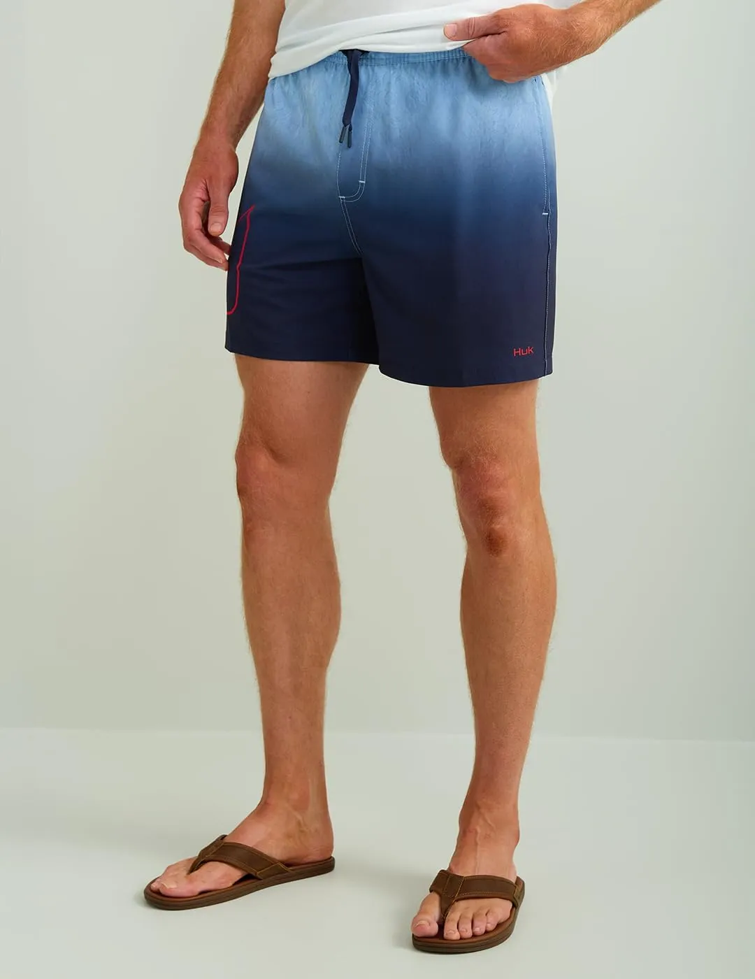 HUK Men's Pursuit Volley Pattern, Quick-Dry Shorts