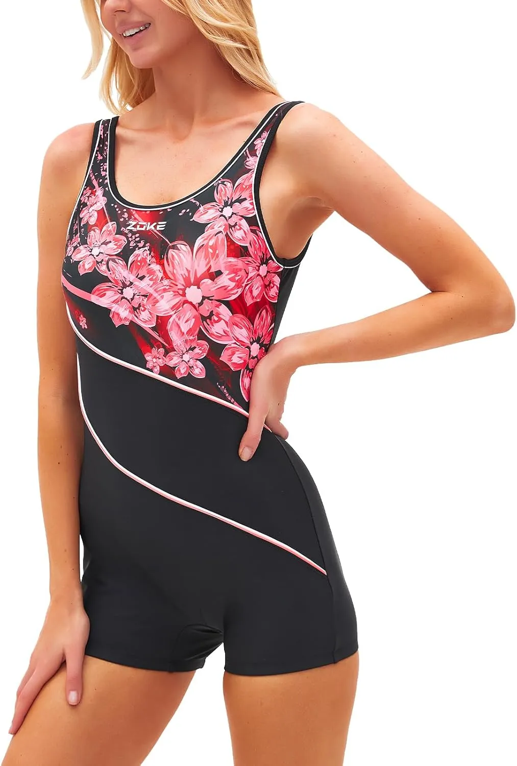 karrack Womens Swimsuit Sport One Piece Bathing Suit for Women Athletic Swimsuits Modest Swimwear Training