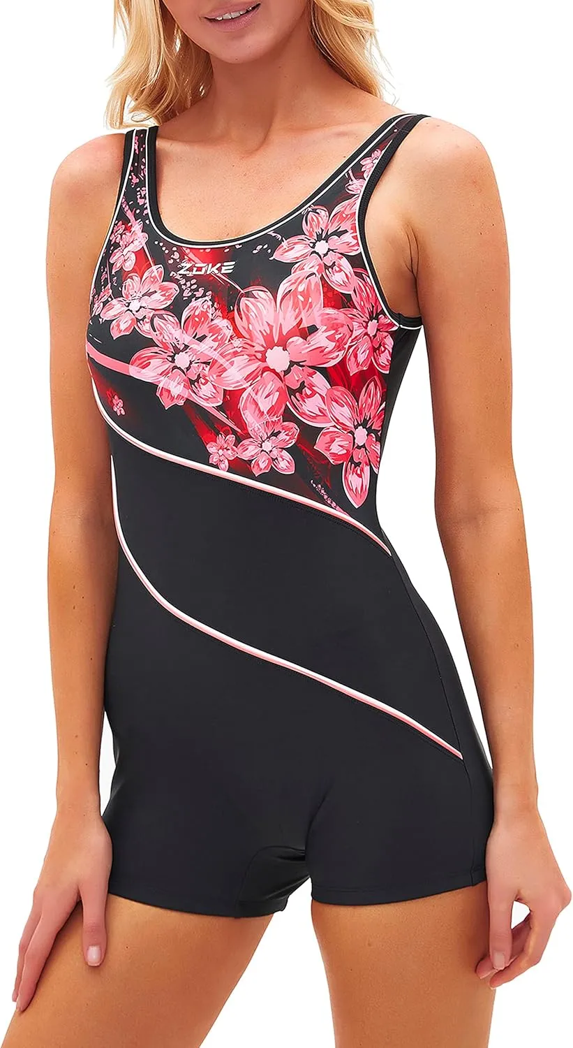 karrack Womens Swimsuit Sport One Piece Bathing Suit for Women Athletic Swimsuits Modest Swimwear Training