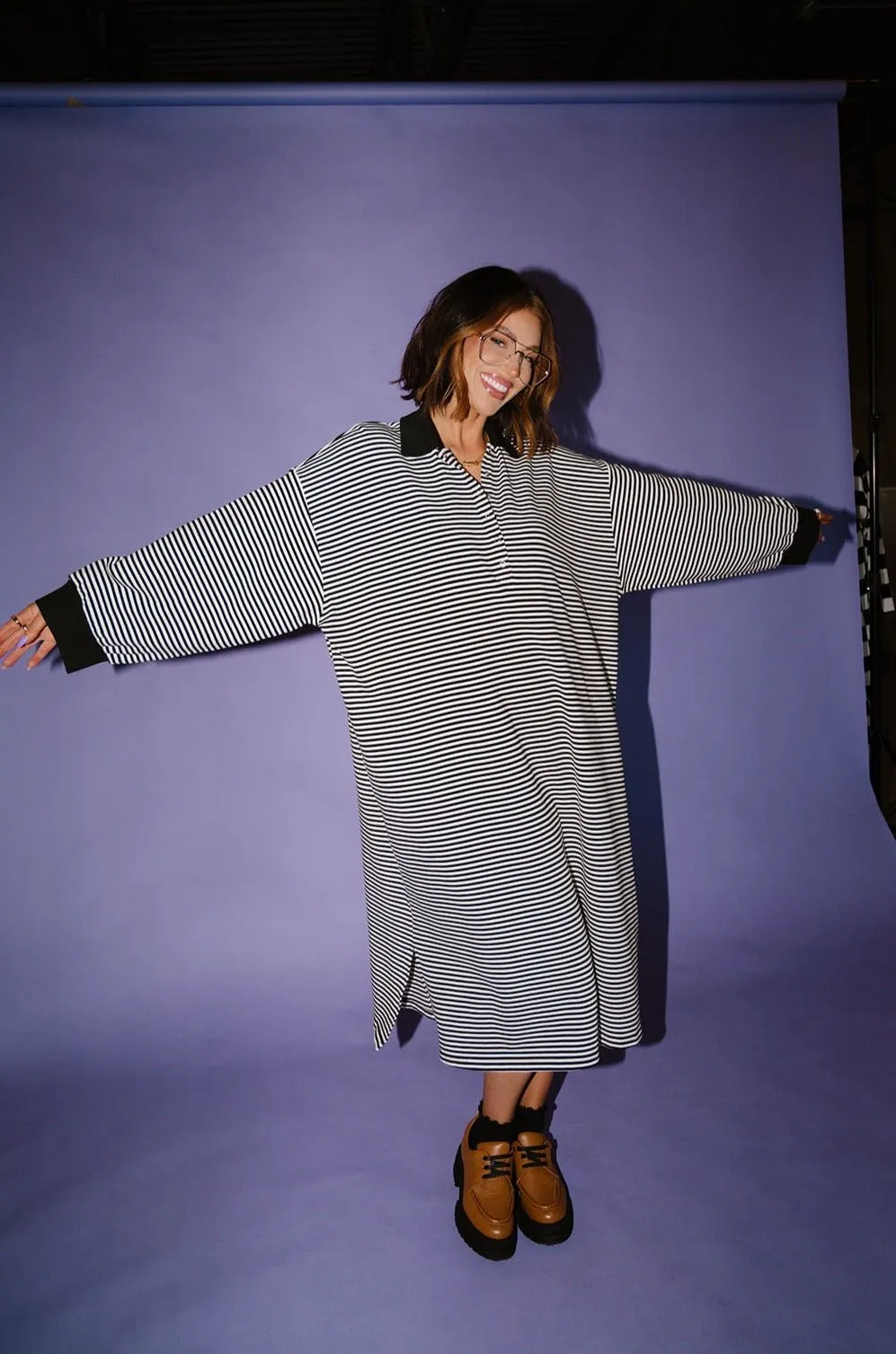 Lalaland University Oversized Polo Dress