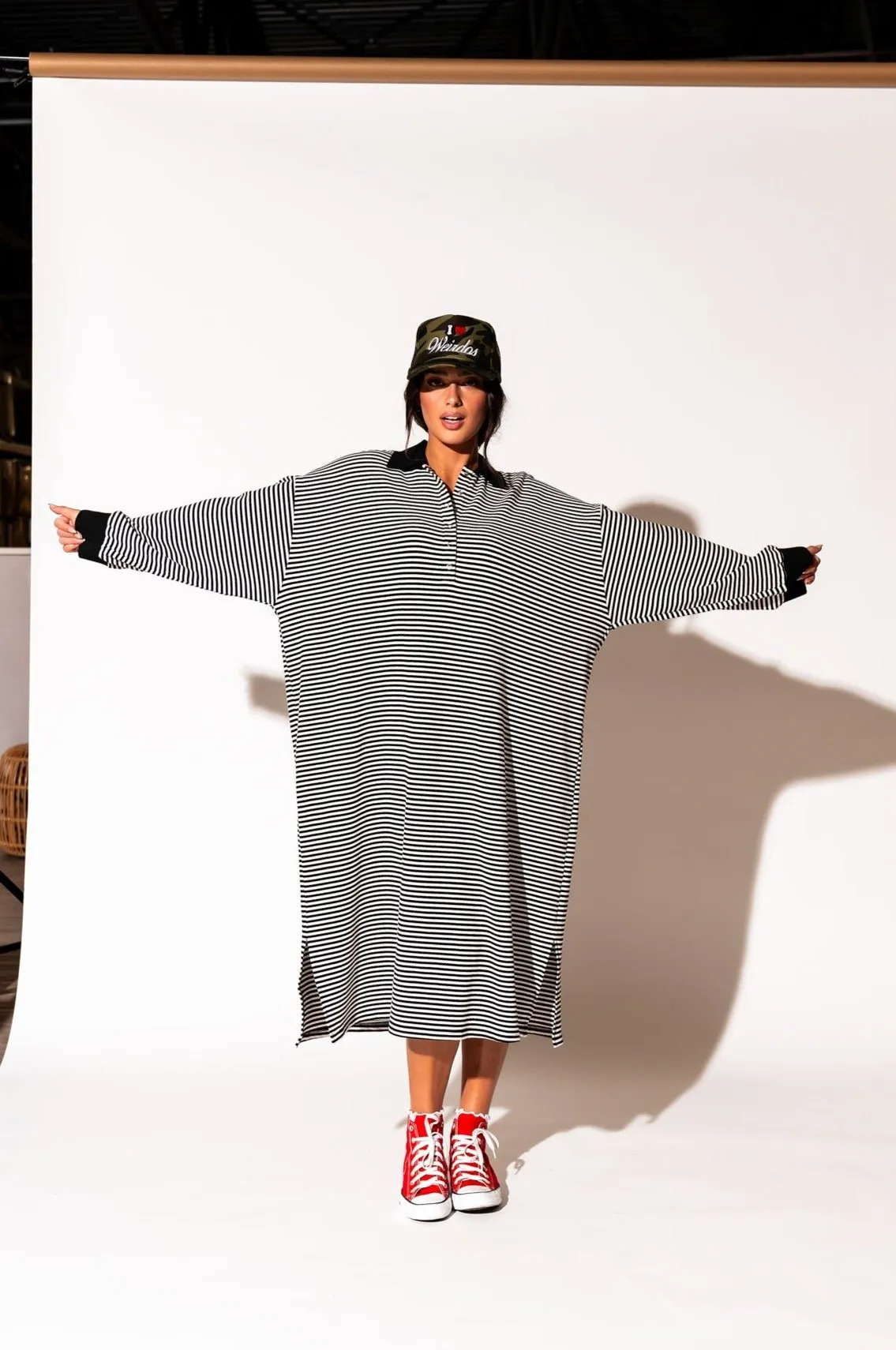 Lalaland University Oversized Polo Dress