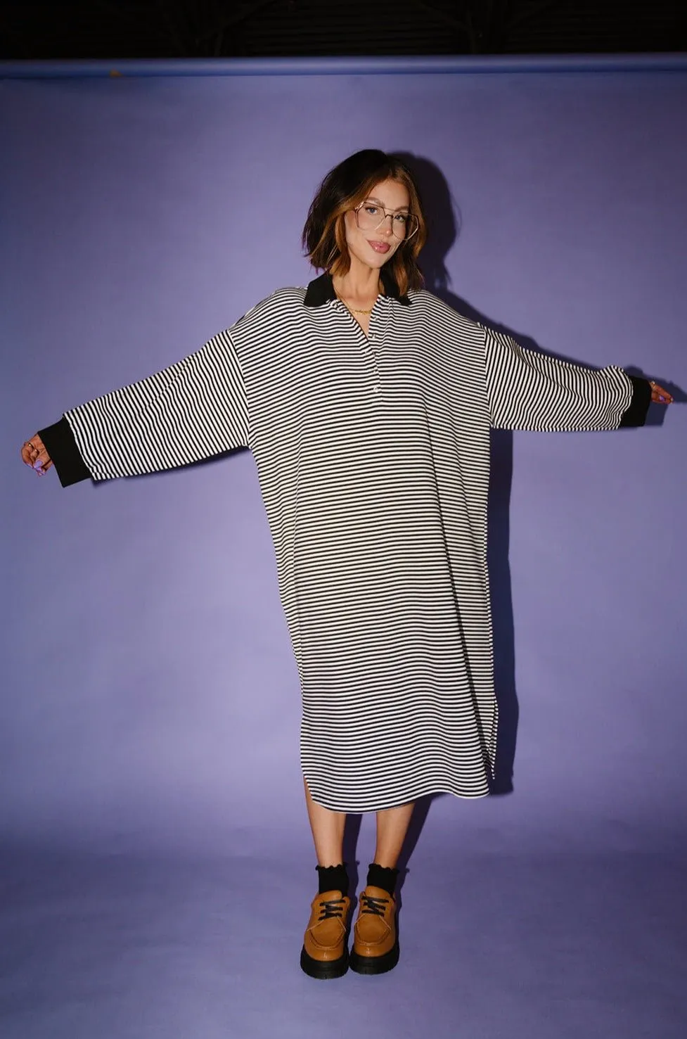 Lalaland University Oversized Polo Dress