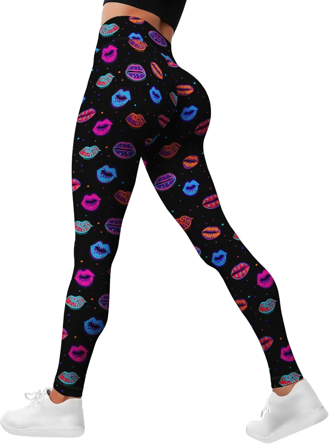 Leggings for Women Funny Printed Gym Womens Yoga Pants Floral Legging Athletic Print Pant