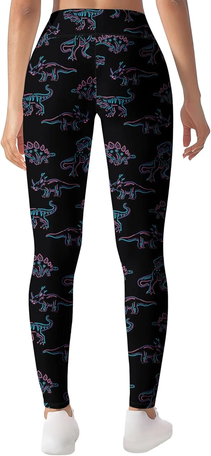 Leggings for Women Workout Funny Printed Gym Athletic Womens Yoga Pants High Waisted Activewear Legging Pants