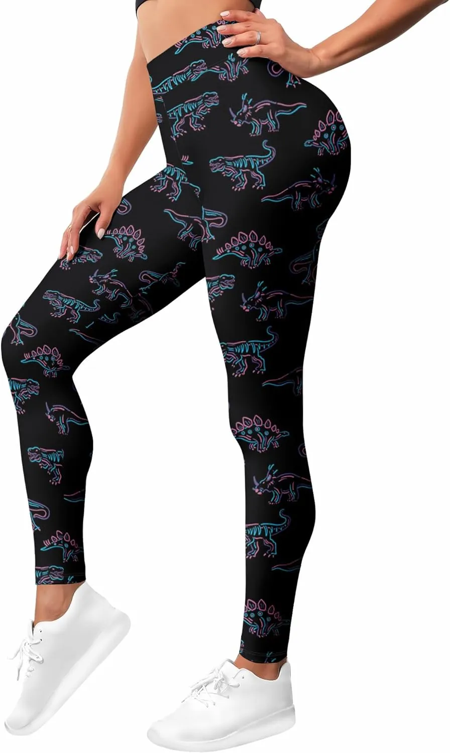 Leggings for Women Workout Funny Printed Gym Athletic Womens Yoga Pants High Waisted Activewear Legging Pants