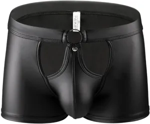Lingerie For Men Sexy Outfits Leather Briefs Four Corners Imitation Leather Low Waist Custom Underwear Boxer