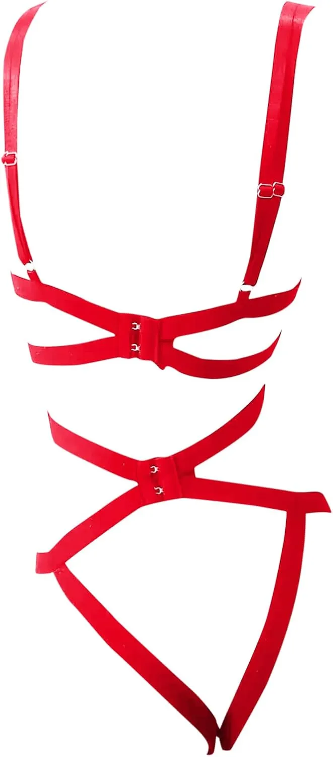Lingerie for Women Plus Size Naughty for Sex Camisole with Shorts Bralette, Mini Skirt with G-String Push