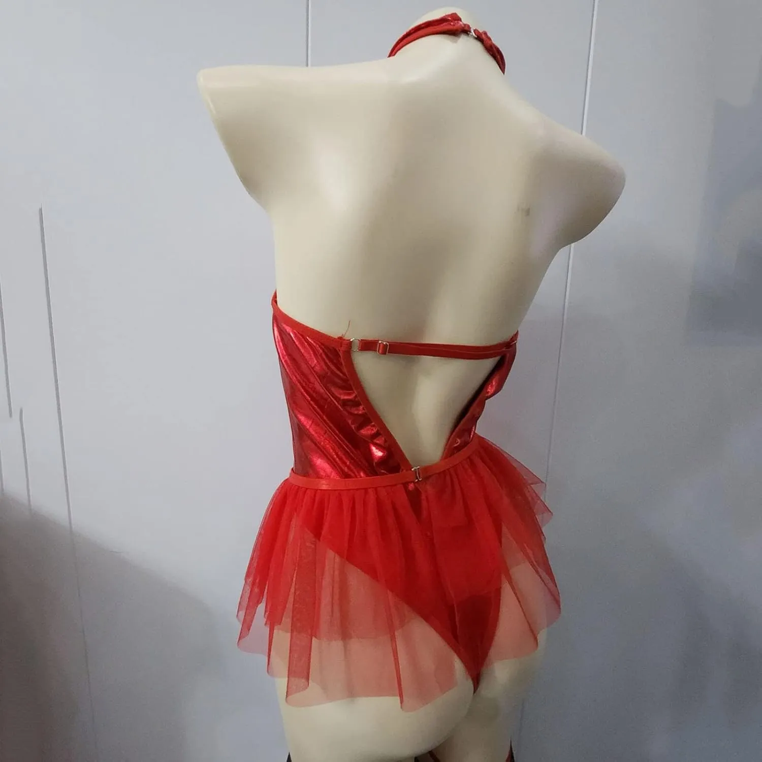 Lingerie for Women Sexy Slutty Ruffle 2 Piece Sleepwear Lingerie Push Up Teddy Lingerie Bodysuit