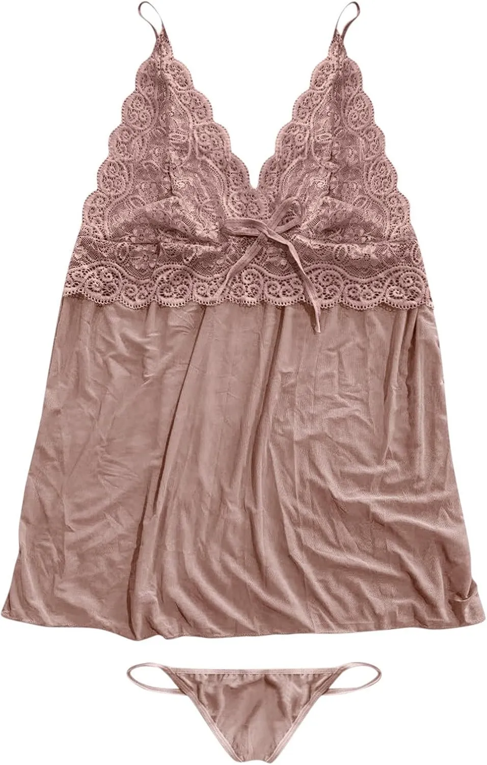 Lingerie for Women Sexy Slutty Velvet Bodysuit Underwire Lingerie Set Sleeveless Lingerie Sleepwear