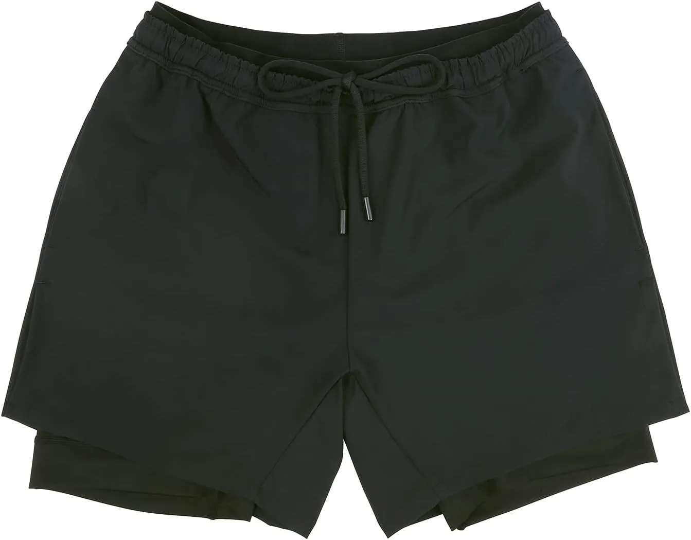 LRD Men's Athletic Gym Workout Shorts with Compression Liner 5 Inch Inseam