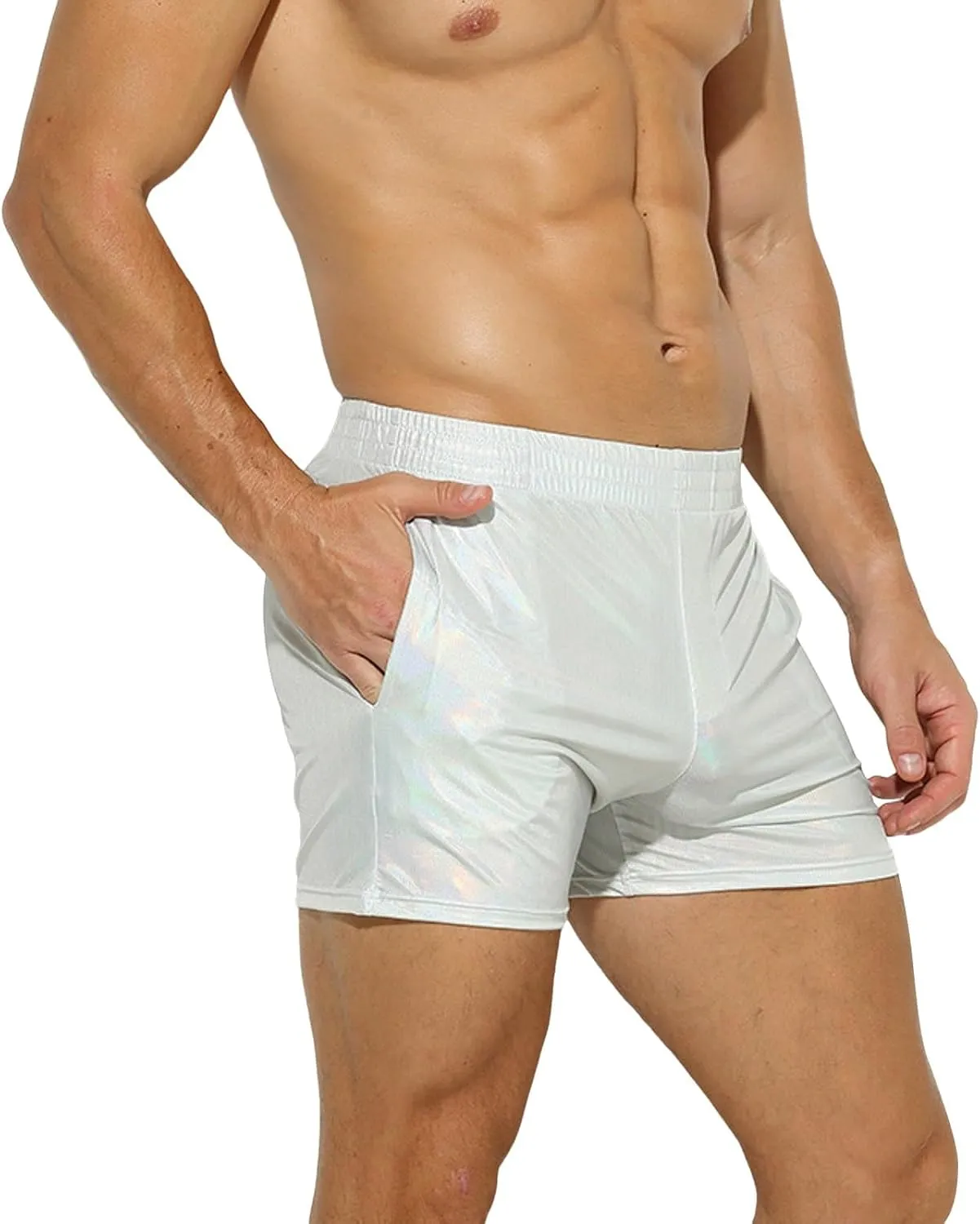 Men Thongs Underwear Sexy Faux Leather Boxer Briefs Low Rise Men's lingerie Underwear for Men