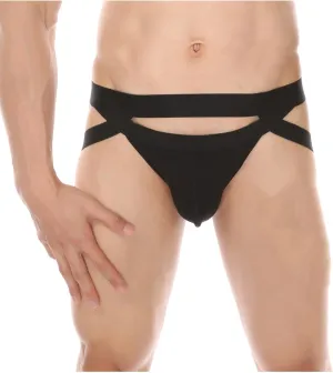 Men's Bandage Bikini Underwear Sexy Lingerie Front Pouch G-String Thongs Low Rise Panties Cut Out Naughty Gay Briefs