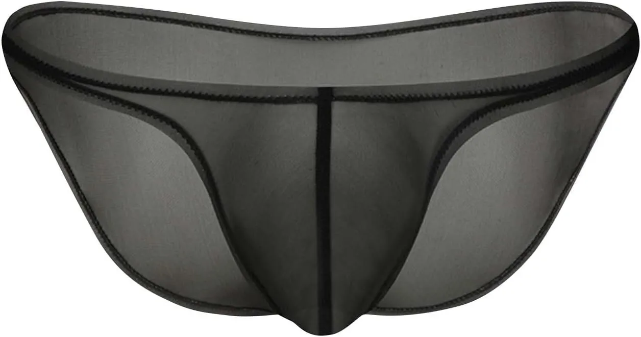 Men's Briefs Lightweight Thin Quick Dry Breathable Underwear Low Waist Front Pouch Close Fitting Panties