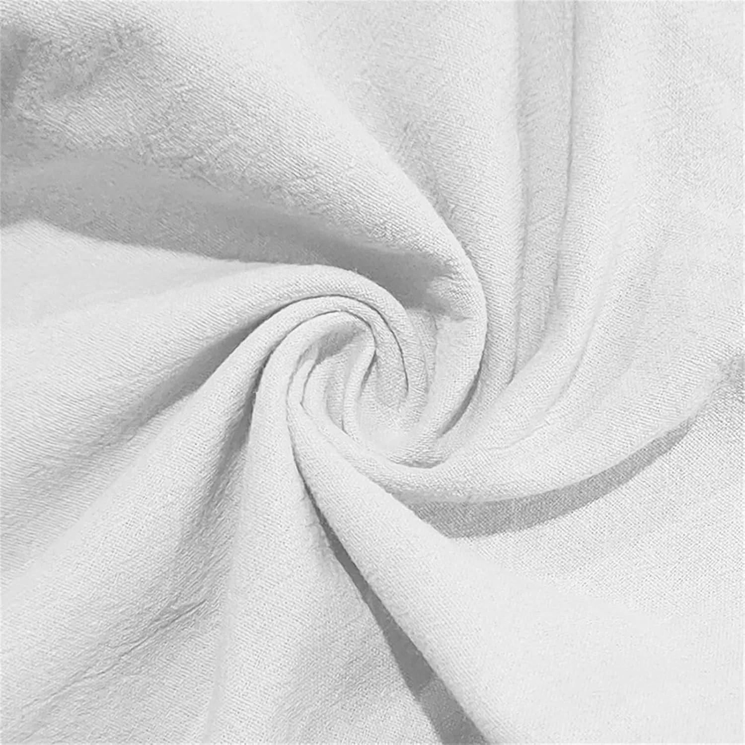 Mens Casual Pants Elastic Waist Drawstring Linen Pants Loose Fit Cotton Linen Summer Beach Trousers with Pockets
