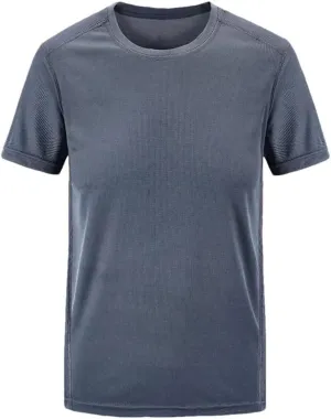 Men's Casual T-Shirt Breathable Crew Neck Short Sleeve Outdoor Quick Dry Sport Running T Shirts