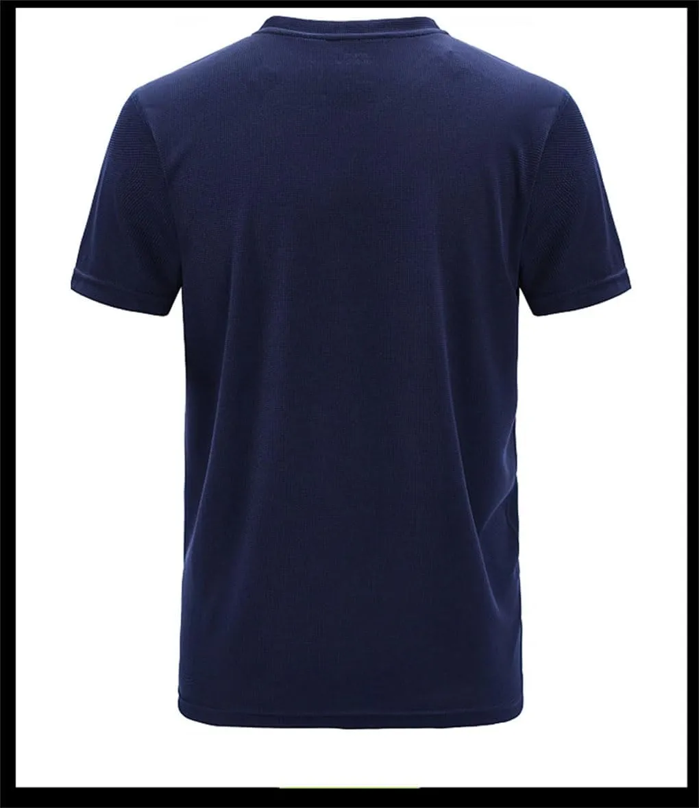 Men's Casual T-Shirt Breathable Crew Neck Short Sleeve Outdoor Quick Dry Sport Running T Shirts