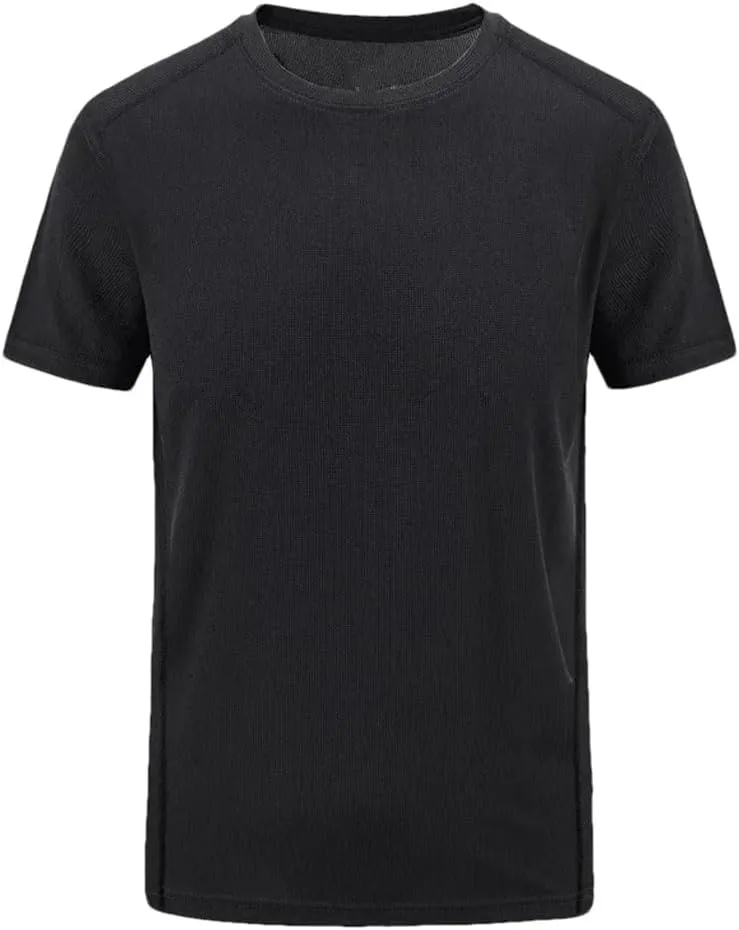 Men's Casual T-Shirt Breathable Crew Neck Short Sleeve Outdoor Quick Dry Sport Running T Shirts