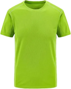 Men's Casual T-Shirt Breathable Crew Neck Short Sleeve Outdoor Quick Dry Sport Running T Shirts