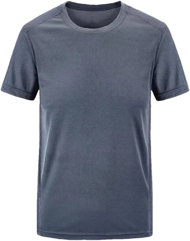 Men's Casual T-Shirt Breathable Crew Neck Short Sleeve Outdoor Quick Dry Sport Running T Shirts