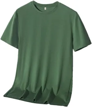 Men's Casual T-Shirt Breathable Quick Dry Slim Fit Mens Thin Solid Color Short Sleeves T Shirts