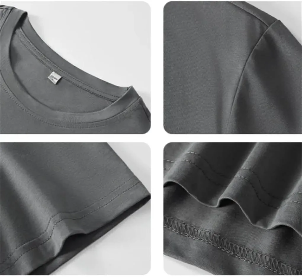 Men's Casual T-Shirt Breathable Quick Dry Slim Fit Mens Thin Solid Color Short Sleeves T Shirts